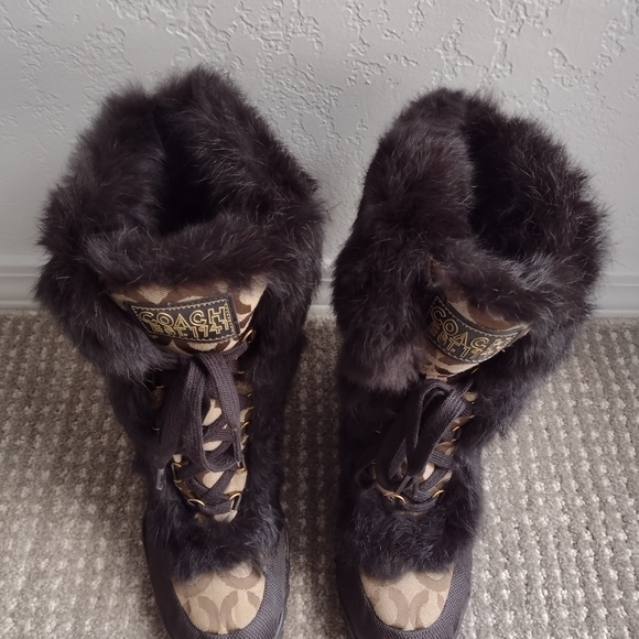 COACH SIGNATURE JENNIE BOOTS 7.5 - Picture 6 of 9